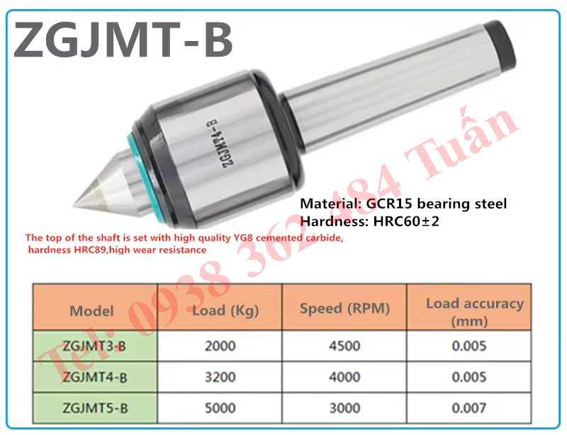 chong tam xoay may tien toc do cao tai trong nang ZGJMT-B