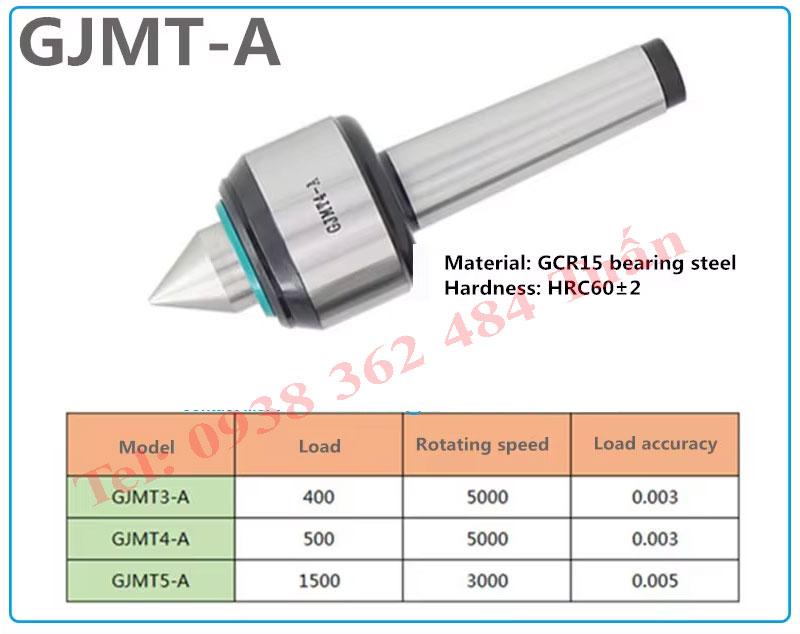 chong tam xoay may tien toc do cao tai trong nhe GJMT-A
